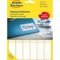 Avery Zweckform - Universaletikett 50 X 19 Mm (b X H) Nicht Wieder Ablösbar Papier Weiß 486 Etik./pack.