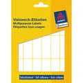 Avery Zweckform 3327 Haushaltsetiketten selbstklebend (50 x 19 mm, 486 Aufkleber auf 27 Bogen, Vielzweck-Etiketten für Haushalt, Schule und Büro zum Beschriften und Kennzeichnen) blanko, weiß