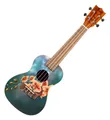 Flight AUC-33 Konzert Ukulele Art Serie Orchid Design Fichte Mahagoni Tasche