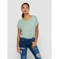 ONLY T-Shirt ONLMOSTER – Kurzarmshirt mit Aufschlag und klassischem Look Viskosemischung, regular fit grün XS (34)