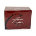 Cartier Must Pour Homme Eau de Toilette Spray 100ml - 3,4 fl.oz Neu versiegelt