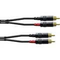 Cordial CFU 0,6 CC Audio Adapterkabel [2x Cinch-Stecker - 2x Cinch-Stecker] 0.60