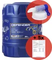 20 L MANNOL Defender 7507 Motoröl mit Auslaufhahn 10W-40, VW 501.01 505.00