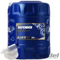 20 LITER SAE 10W-40 MANNOL DEFENDER MOTORÖL + HAHN passend für VW AUDI MERCEDES