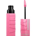 Maybelline New York Super Stay Vinyl Ink Flüssiger Lippenstift für 16H Halt & Glanz, Wischfeste & hochpigmentierte Farbe, Vinyl-Finish ohne Abfärben, Nuance: 155 Upbeat, 4,2ml