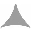 Estexo - Sonnensegel Sonnenschutzsegel Sonnendach Sonnenschutz Uv-schutz Sichtschutz Hdpe Grau / 3x3x3m (dreieck)