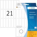 HERMA 10606 Vielzweck-Etiketten ablösbar, 504 Stück, 13 x 50 mm, 21 pro Bogen, s