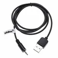 vhbw USB-Ladekabel kompatibel mit JBL Synchros S500, S400, S700, S400BT, E30 Kopfhörer - Kabel USB auf 2,5 mm Klinkenstecker, 100 cm Schwarz