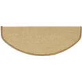 Karat Stufenmatte Sisal Pure Nature Selbstklebend Natur Halbrund 23,5 x 65 cm