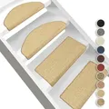 Sisal-Stufenmatte Pure Nature Halbrund natur 23,5 x 65 cm - Naturbelassen