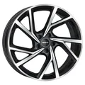 ALUFELGE MAK KASSEL FUR SKODA FABIA 7X17 5X100 BLACK MIRROR 1YU