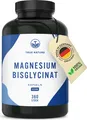 Magnesium Kapseln Vegan - 360 Stück x 100mg reines Magnesium - Magnesium Bisglycinat - TRUE NATURE®