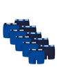 PUMA Boxershorts Jungen Kinder Unterhose Unterwäsche 10 er Pack, Farbe:Navy/Blue, Bekleidung:128