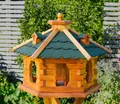 DSH DEKO SHOP HANNUSCH Vogelhaus V 16 L-XXL wahlweise mit Ständer, Solarbeleuchtung in versch. Farben
