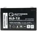 Q-Batteries 6LS-7.2 6V 7,2Ah Blei-Vlies Akku / AGM VRLA