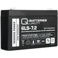 Q-Batteries 6LS-7.2 | 6V 7,2Ah Blei-Vlies Akku / AGM VRLA