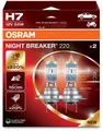 OSRAM H7 Night Breaker 220 Duo Box PX26d 12V 55W 64210NB220-2HB