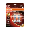 2x OSRAM H7 NIGHT BREAKER 220 HALOGEN für FERNLICHT ABBLENDLICHT 12V 55W