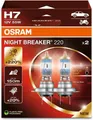 OSRAM H7 NIGHT BREAKER 220 (2 Lampen) +220% 12V 55W PX26d Halogen Scheinwerfer