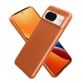 kwmobile Handyhülle für Google Pixel 8 Hülle - Silikon Case metallisch schimmernd - Schutzhülle Cover - Metallic Orange