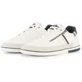 TOM TAILOR Herren Sneaker aus strukturiertem Lederimitat, weiß, Uni, Gr. 43