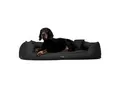 Tierlando GOOFY - Orthopädisches Hundebett aus Polyester inkl. Matratzenschoner schwarz 1,3 m, 25 cm, 1 m