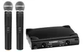 DJ PA Doppel UHF Funk Mikrofon Set Wireless Microphone Kabellos Microfon Mic