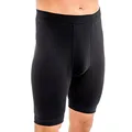 HERMKO 3980 Herren knielanger Slip mit Eingriff und Weichbund, Schlüpfer mit hohem Leib aus 100% Bio-Baumwolle, Größe:D 12 = EU 6XL, Farbe:schwarz