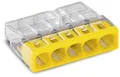 WAGO 2273-205 COMPACT-Verbindungsdosenklemme transparent/gelb 100 Stück