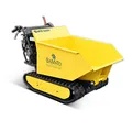 BAMATO Mini Raupendumper MTR-500H | Zuladung: bis 500 kg | 9 PS Leistung | mit Kipphydraulik | 3 Vorwärts- und 1 Rückwärtsgang | Dumper Minidumper Benzin Schubkarre