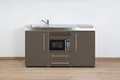 Stengel Miniküche Premiumline MPM 150 Mokka mit Kühlschrank und Mikrowelle