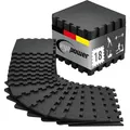 18x Fitness Bodenschutzmatte - 30x30 Eva Matte Sport Bodenmatte Für Fitnessraum