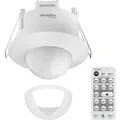 Oktaplex Sam Bewegungsmelder 360° mit Fernbedienung PIR Sensor Unterputz Weiß