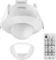 Oktaplex Einbau Präsenzmelder 360° Infrarot Bewegungsmelder Innen Unterputz 230V weiß LED geeignet