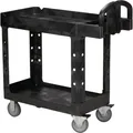 Tischwagen 2 Ladeflächen L770xB420mm schwarz Trgf.226kg Tisch Wagen