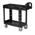 Rubbermaid Tischwagen 2 Ladeflächen L770xB420mm schwarz Trgf.226kg FG450088BLA