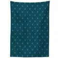 Abakuhaus Tischdecke Farbfest Waschbar Für den Außen Bereich geeignet Klare Farben, Fleur De Lis Mittelalter Entwurf blau|grau 140 cm x 240 cm