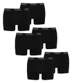 PUMA 6 er Pack Boxer Boxershorts Men Herren Unterhose Pant Unterwäsche, Farbe:230 - Black/Black, Bekleidungsgröße:S