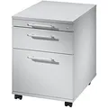 HAMMERBACHER Gradeo Rollcontainer lichtgrau 3 Auszüge 42,8 x 58,0 x 59,0 cm