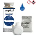 Simplicol Flüssige intensiv Textilfarbe in königlichen Royal Blau