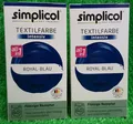 2x Simplicol TEXTILFARBE intensiv ROYAL-BLAU färbt gleichmäßig All in1