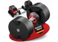 Miweba Sports verstellbare Kurzhantel VH200, Stahl, 2-28 kg, Hantelstange mit Profil, Halte-Gestell (28 kg)
