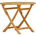 Kai Wiechmann Klapptisch Teak Gartentisch klappbar rund als wetterfester Holztisch aus Teak, klappbarer und unbehandelter Teakholztisch 120 cm
