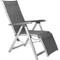KETTLER BasicPlus Relaxsessel, silber/anthrazit, Alu/Textilene, 90 x 61 x 44 cm, 0301216-0000