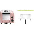 Classic Toaster Premium 2-Schlitz inkl. Gratis Brötchenaufsatz Pink
