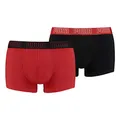 PUMA 8 er Pack Short Boxer Boxershorts Men Pant Unterwäsche kurz 100000884, Farbe:002 - Red/Black, Bekleidungsgröße:M