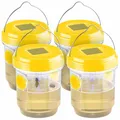 Exbuster 4er-Set giftfreie Solar-LED-Insektenfalle z. Aufhängen oder Hinstellen