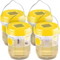 NEU 4er Set giftfreie Solar LED Insektenfalle für Fliegen Mücken Outdoor Camping