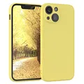EAZY CASE - Silikonhülle für iPhone 13 Mini Hülle Silikon Case Gelb weich stoßfeste Handyhülle Schutzhülle mit Kameraschutz Dünn Premium Schutz Cover TPU Phone Bumper in Pastell Hellgelb Matt