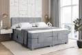ALTDECOR Boxspringbett OSTO EL (mit Matratze Lattenrost Topper Polsterbett mit Bettkasten Doppelbett), Elektrisch verstellbar 2 x H4/Multipocket Matratz Topper Kopfteil